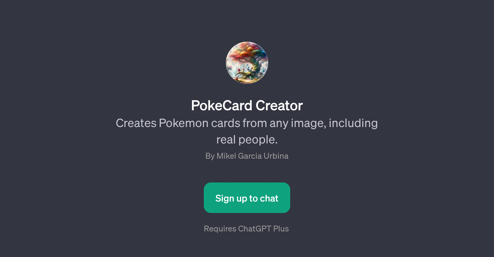 PokeCard Creator website