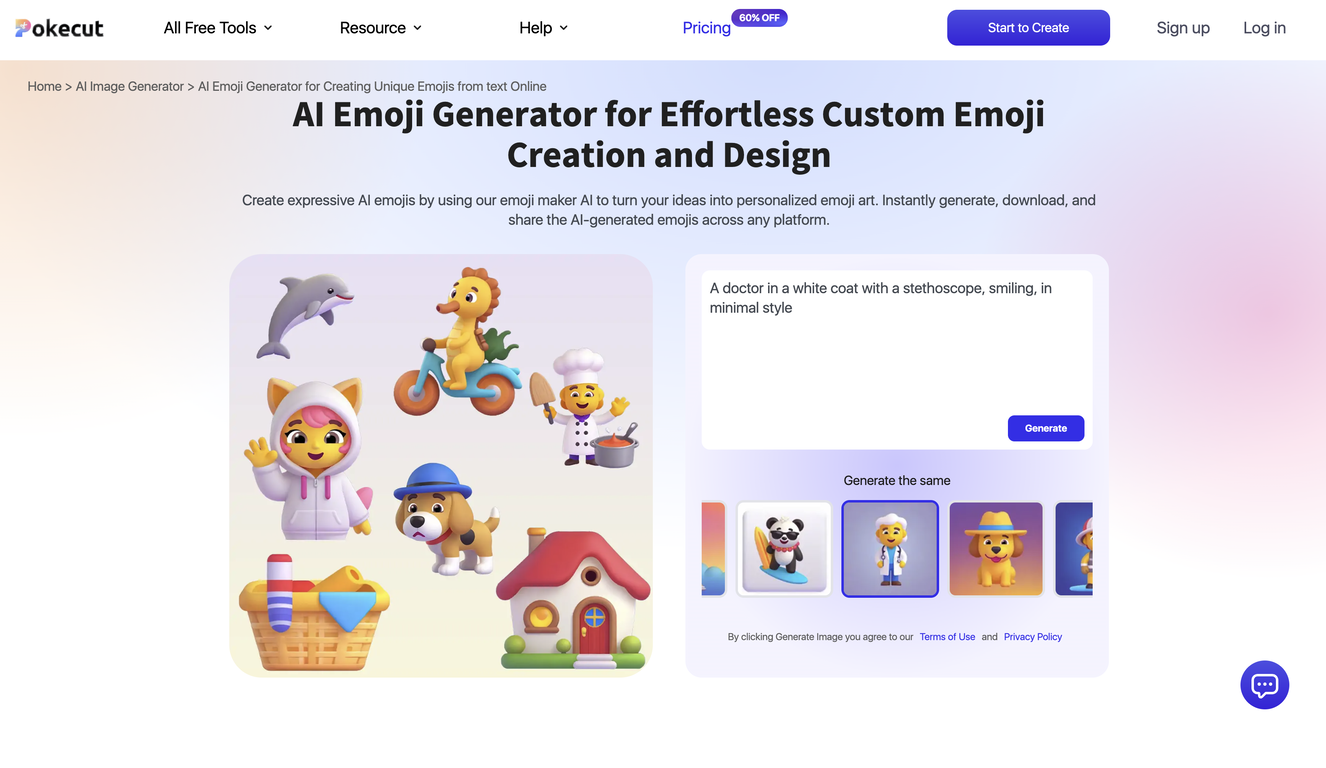 Pokecut website
