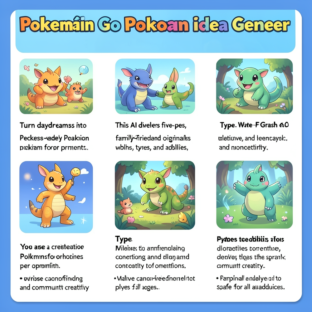 pokemon go pokemon idea gener website