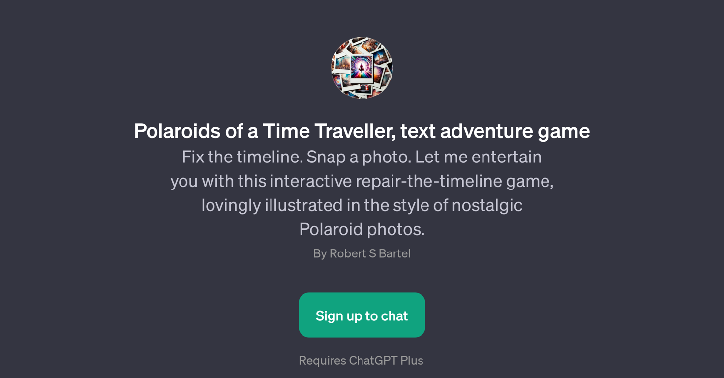 Polaroids of a Time Traveller website