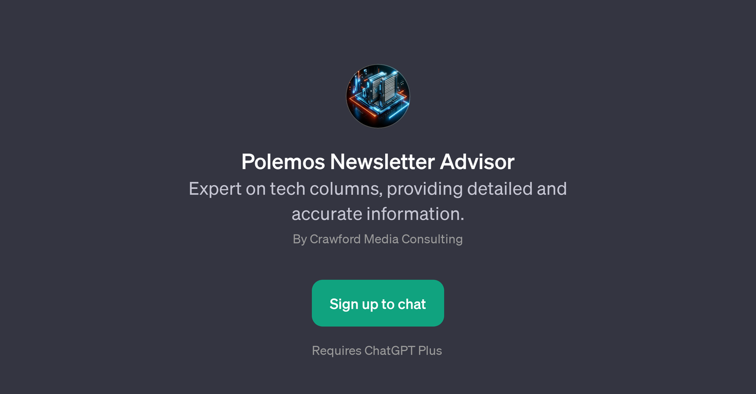 Polemos Newsletter Advisor website