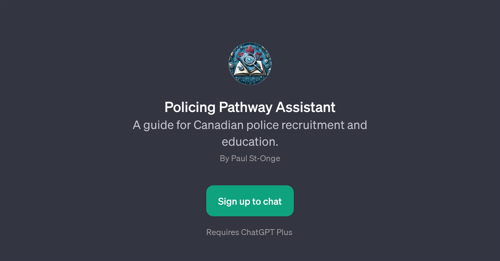 Policing Pathway Assistant website