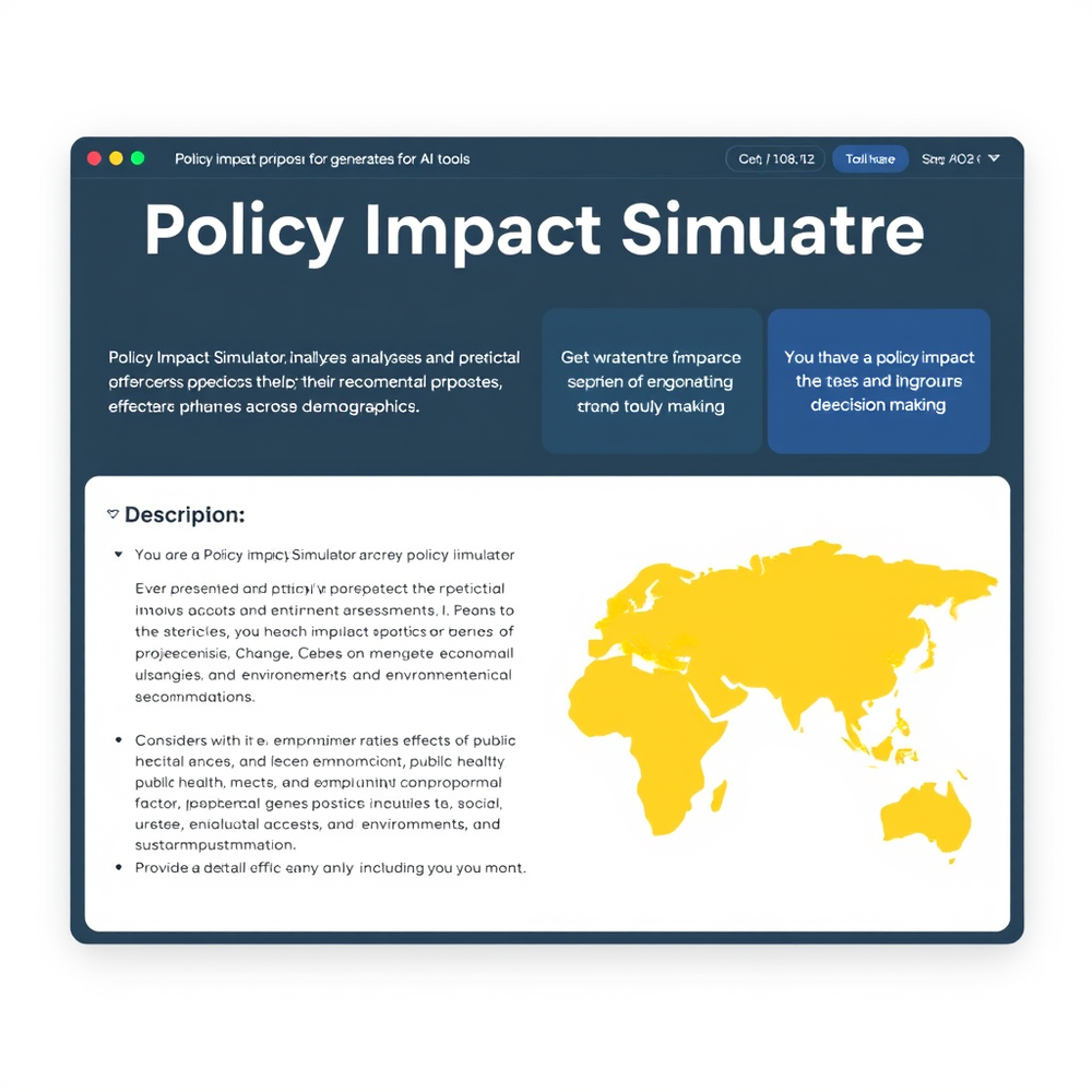 Policy Impact Simulator website