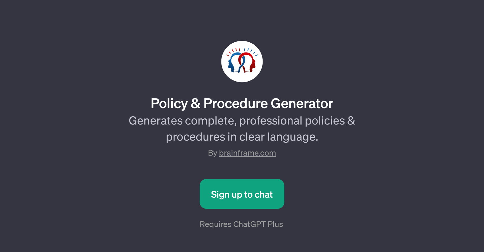 Policy & Procedure Generator website
