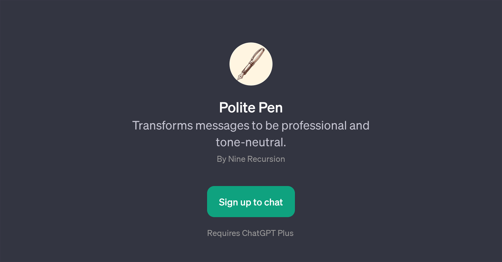 Polite Pen website