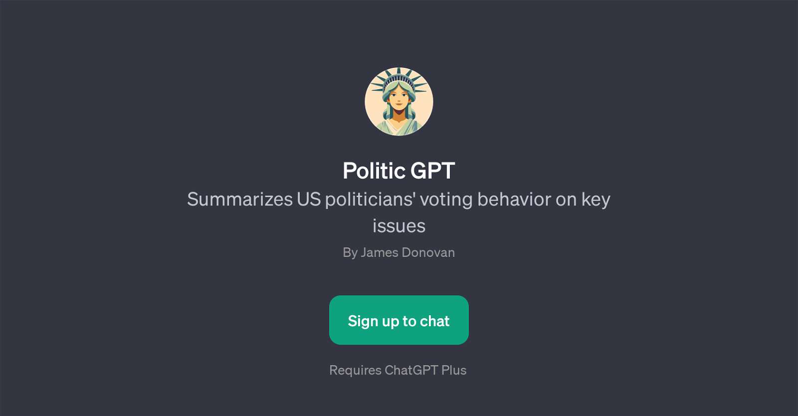 Politic GPT website