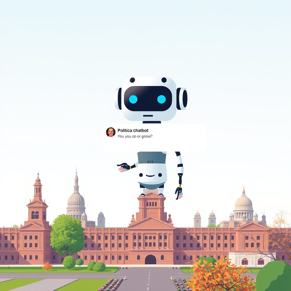 Political chatbot website
