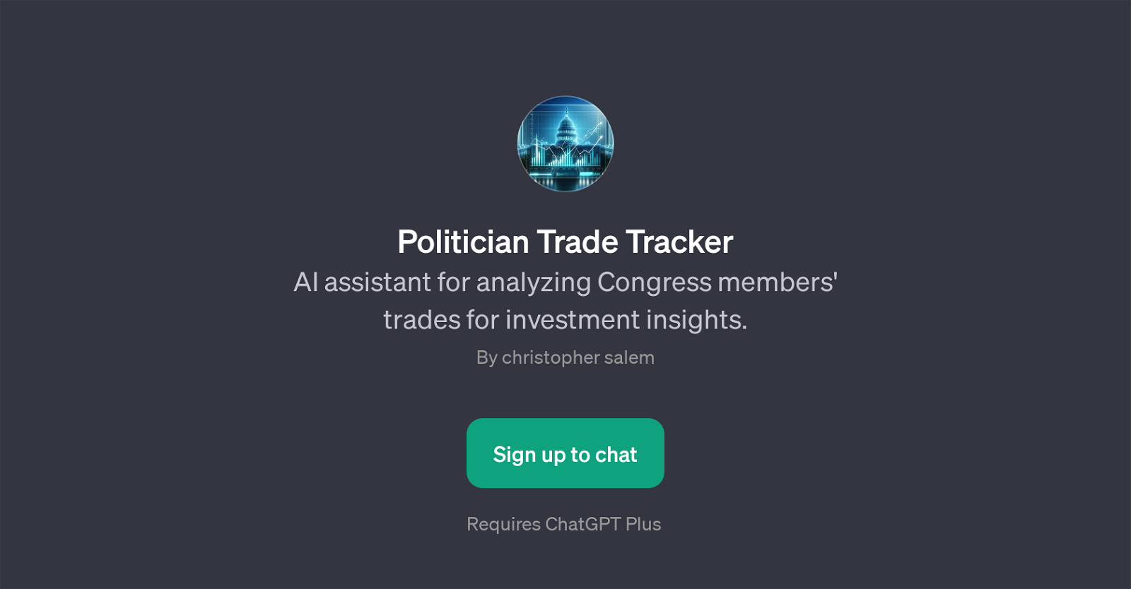 Politician Trade Tracker website