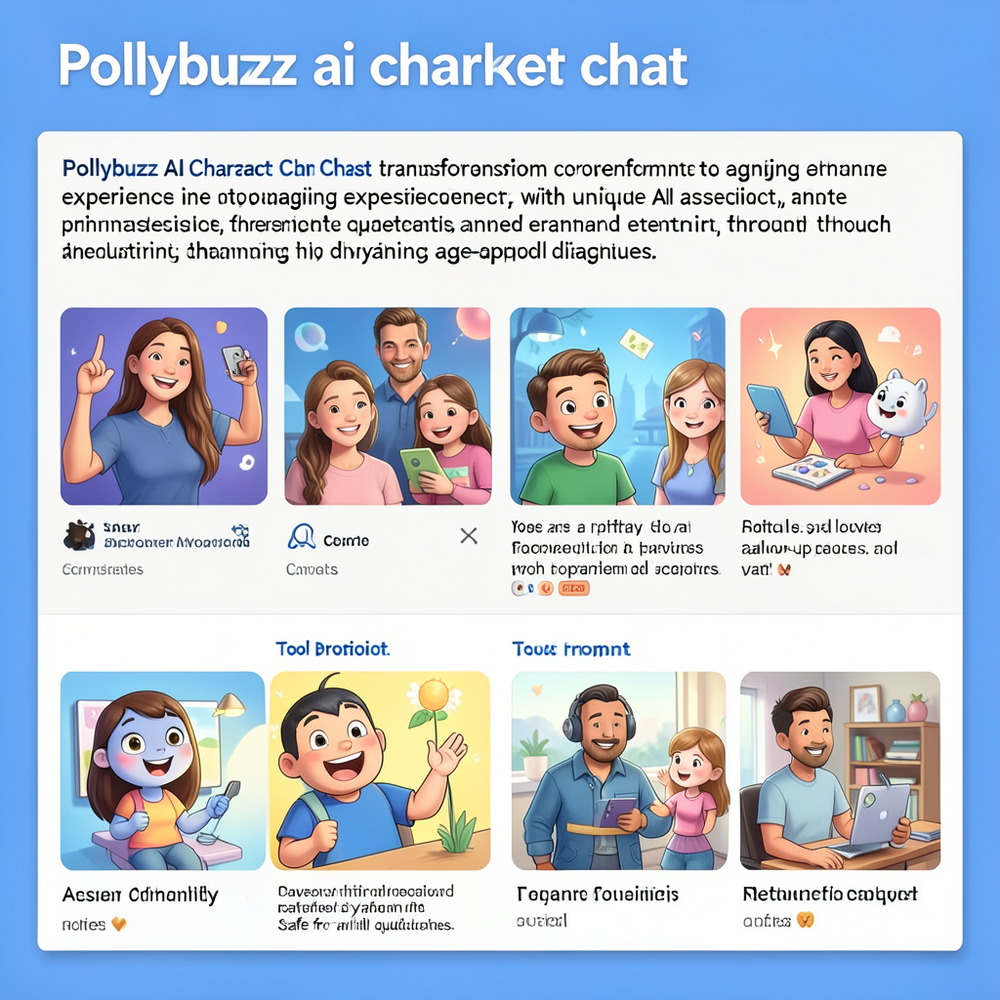 Pollybuzz Ai Charcter Chat website