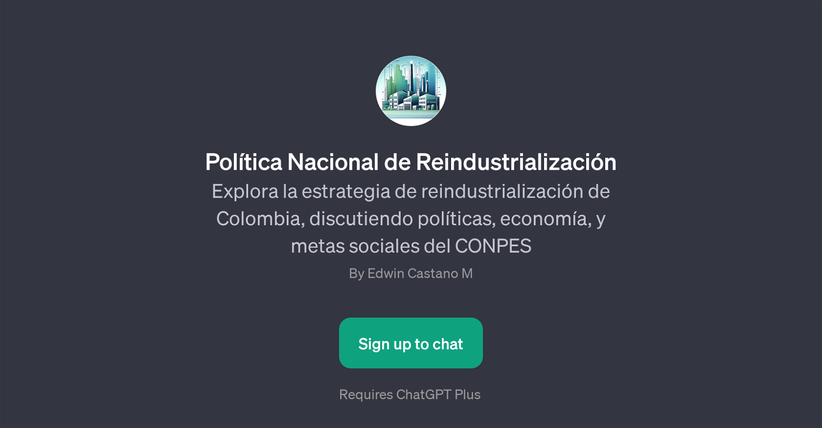 Poltica Nacional de Reindustrializacin website