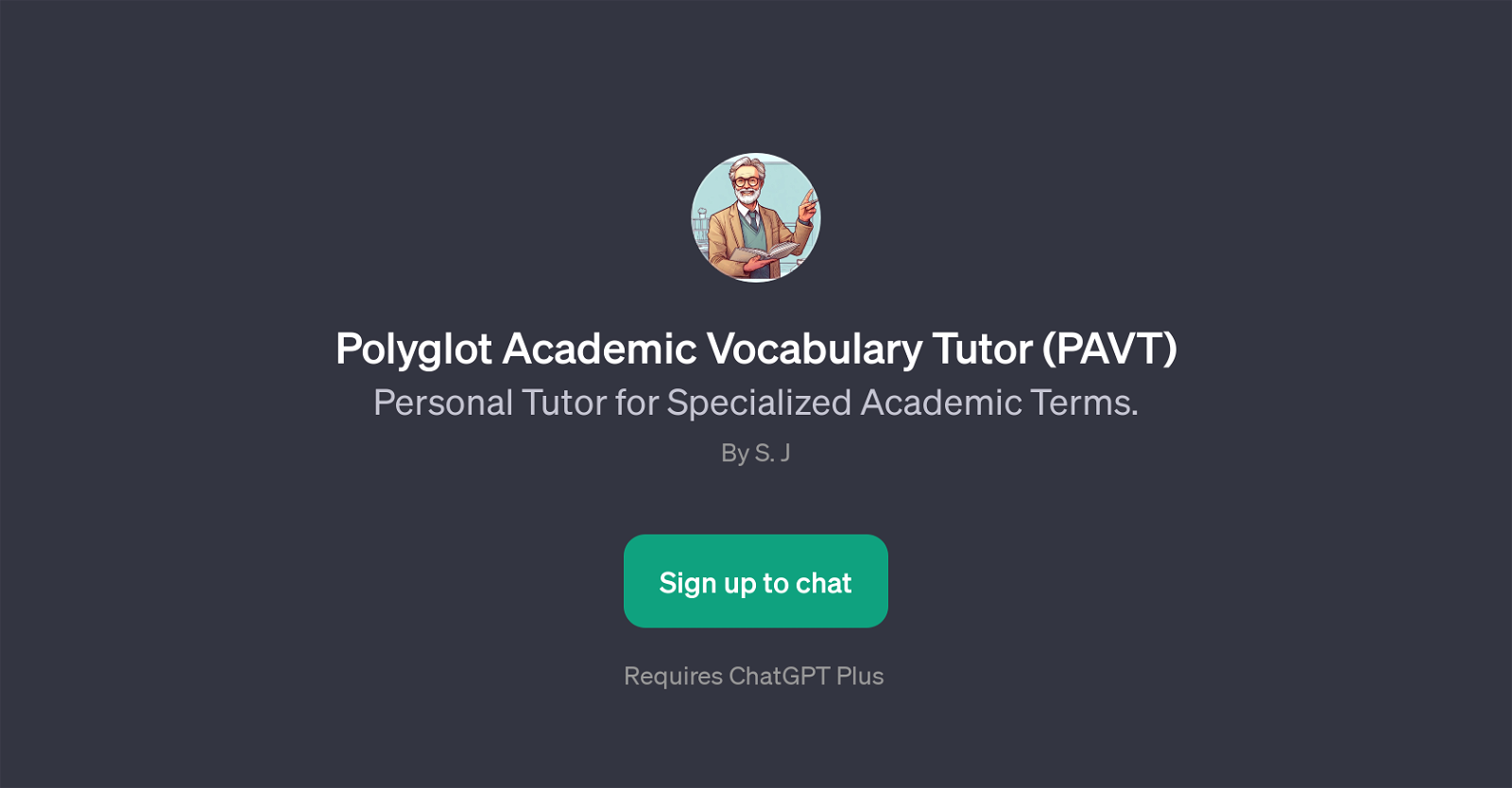 Polyglot Academic Vocabulary Tutor (PAVT) website