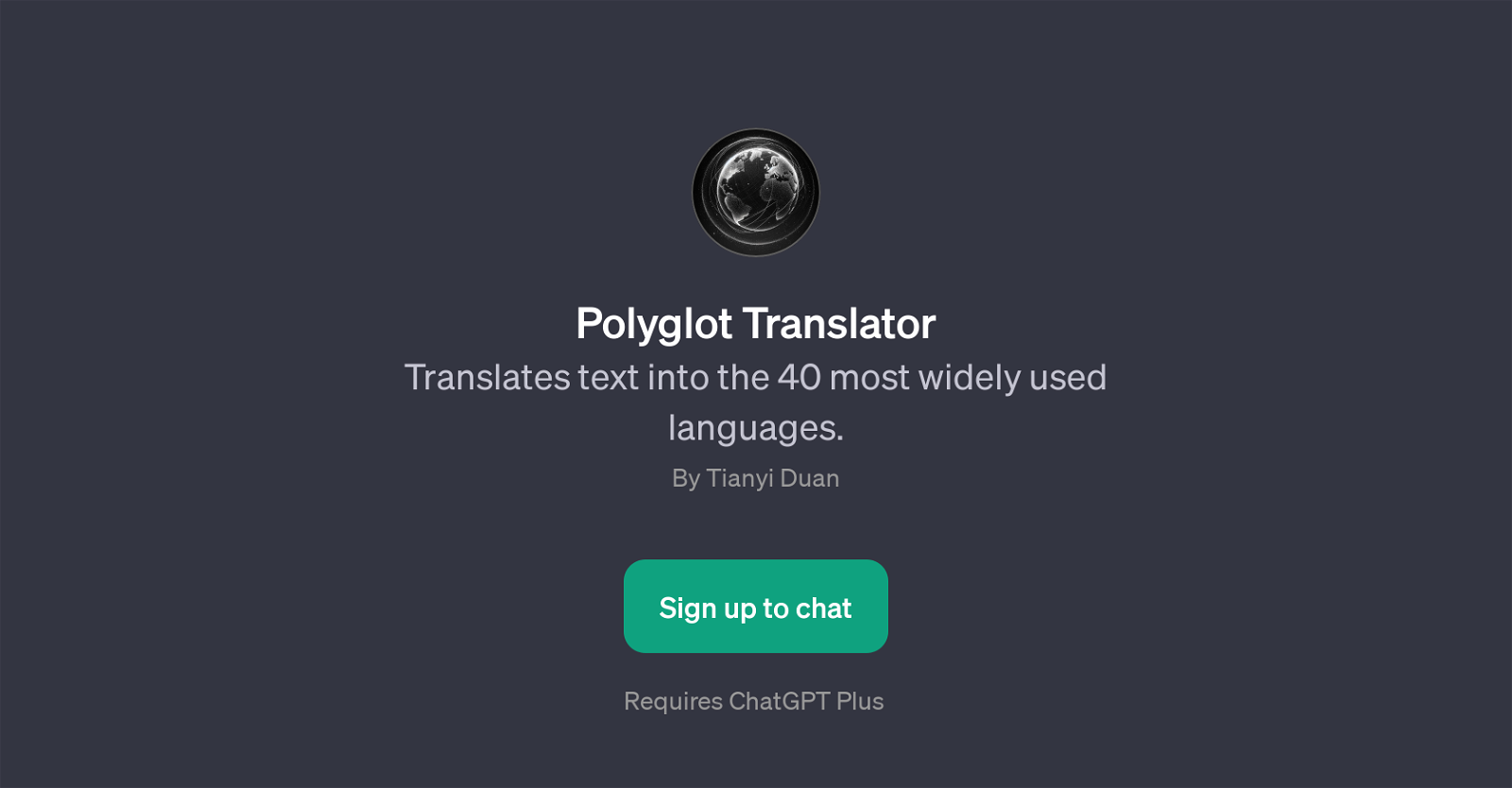 Polyglot Translator website