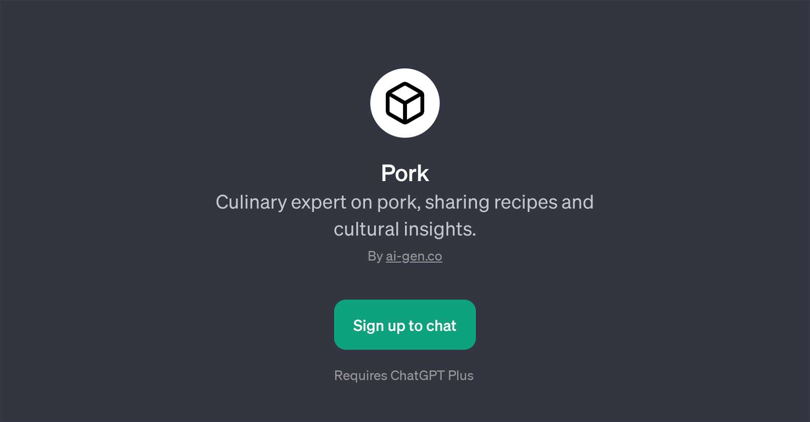 PorkPage website