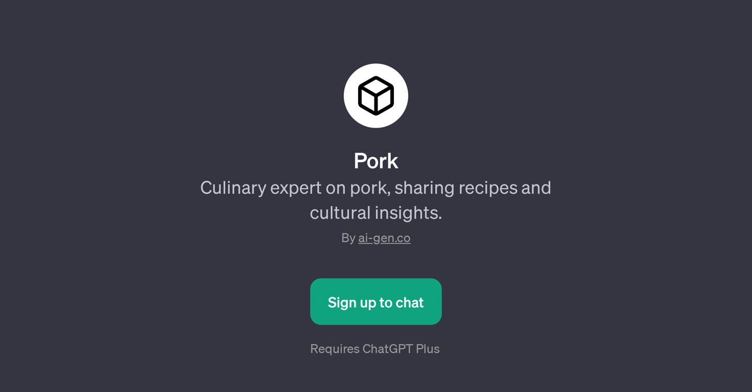 PorkPage website