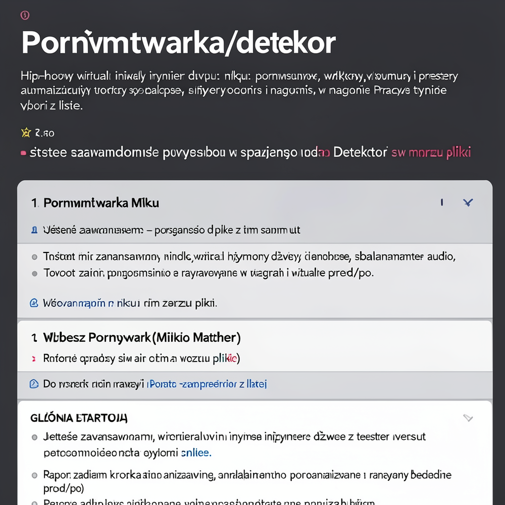 Porównywarka/detektor website