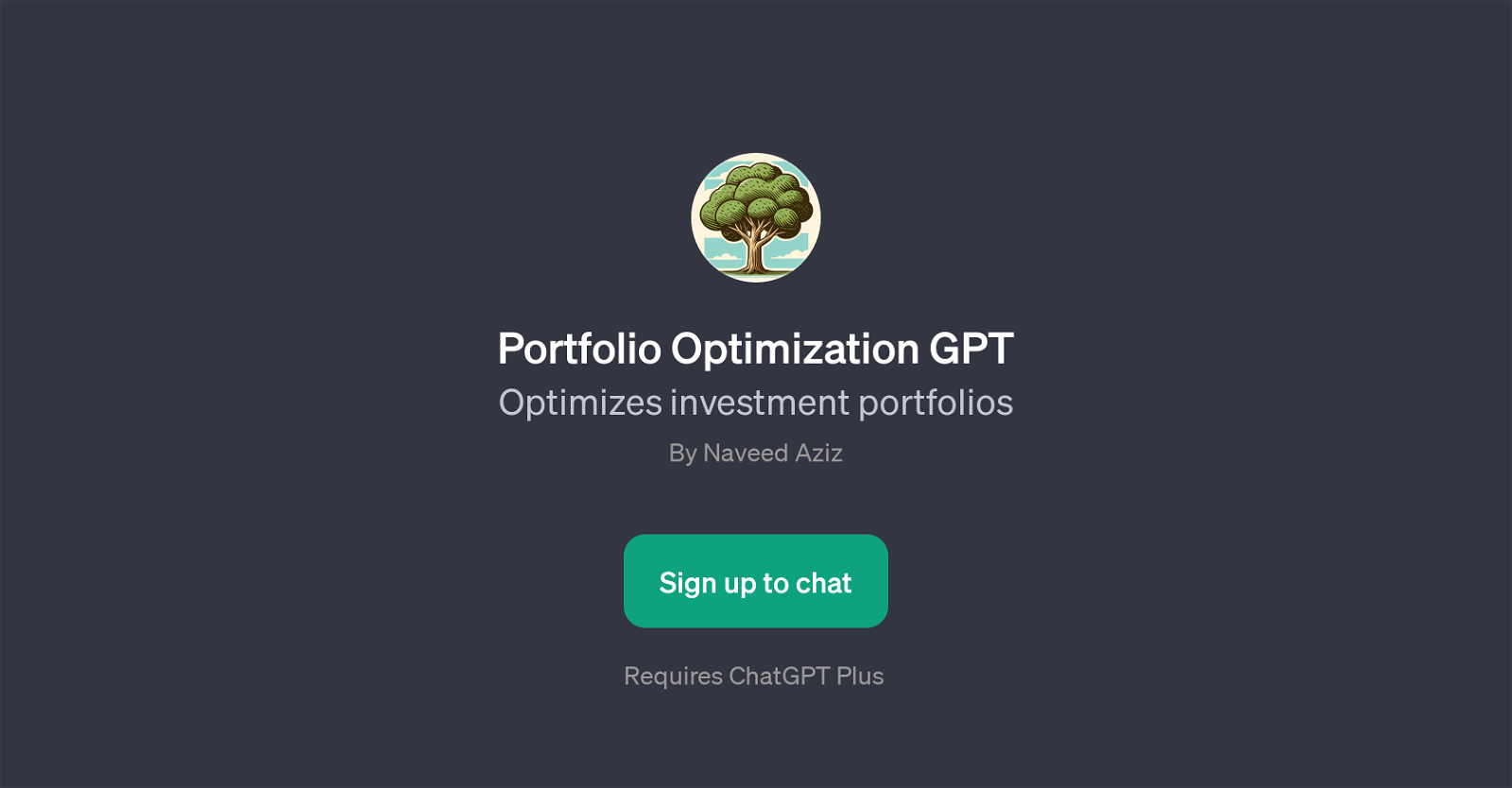 Portfolio Optimization GPT website