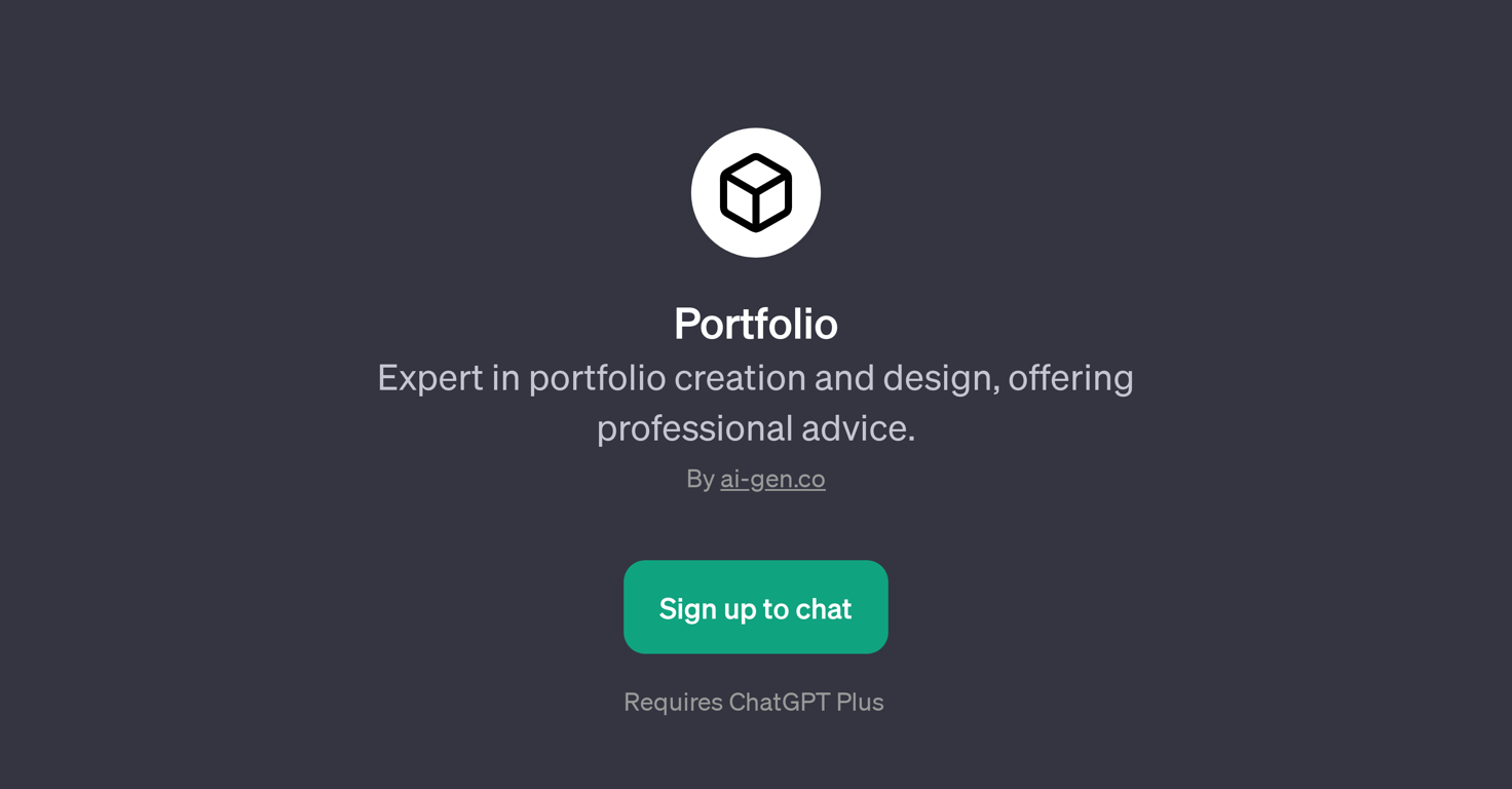 PortfolioPage website