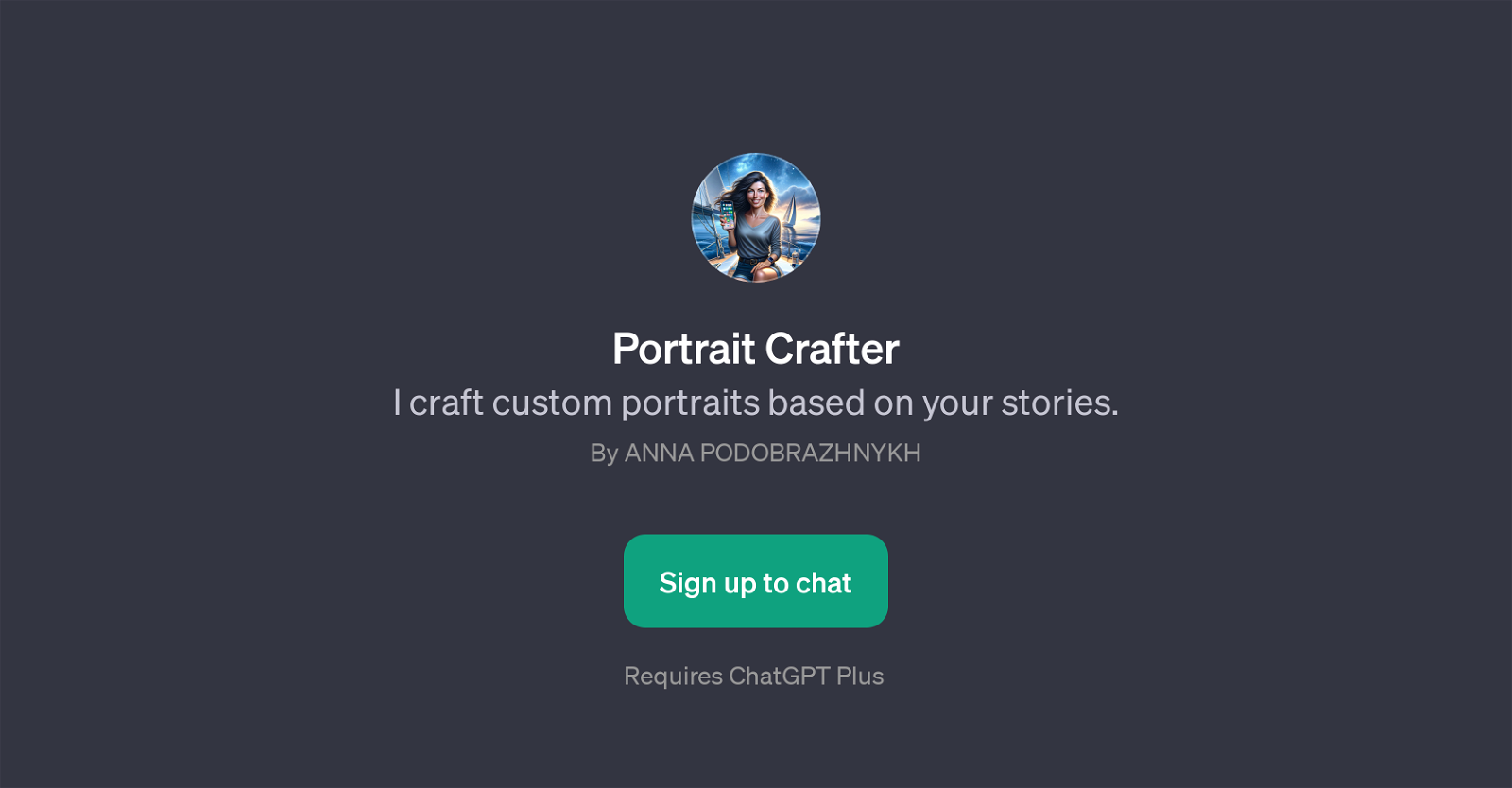 Portrait Crafter website