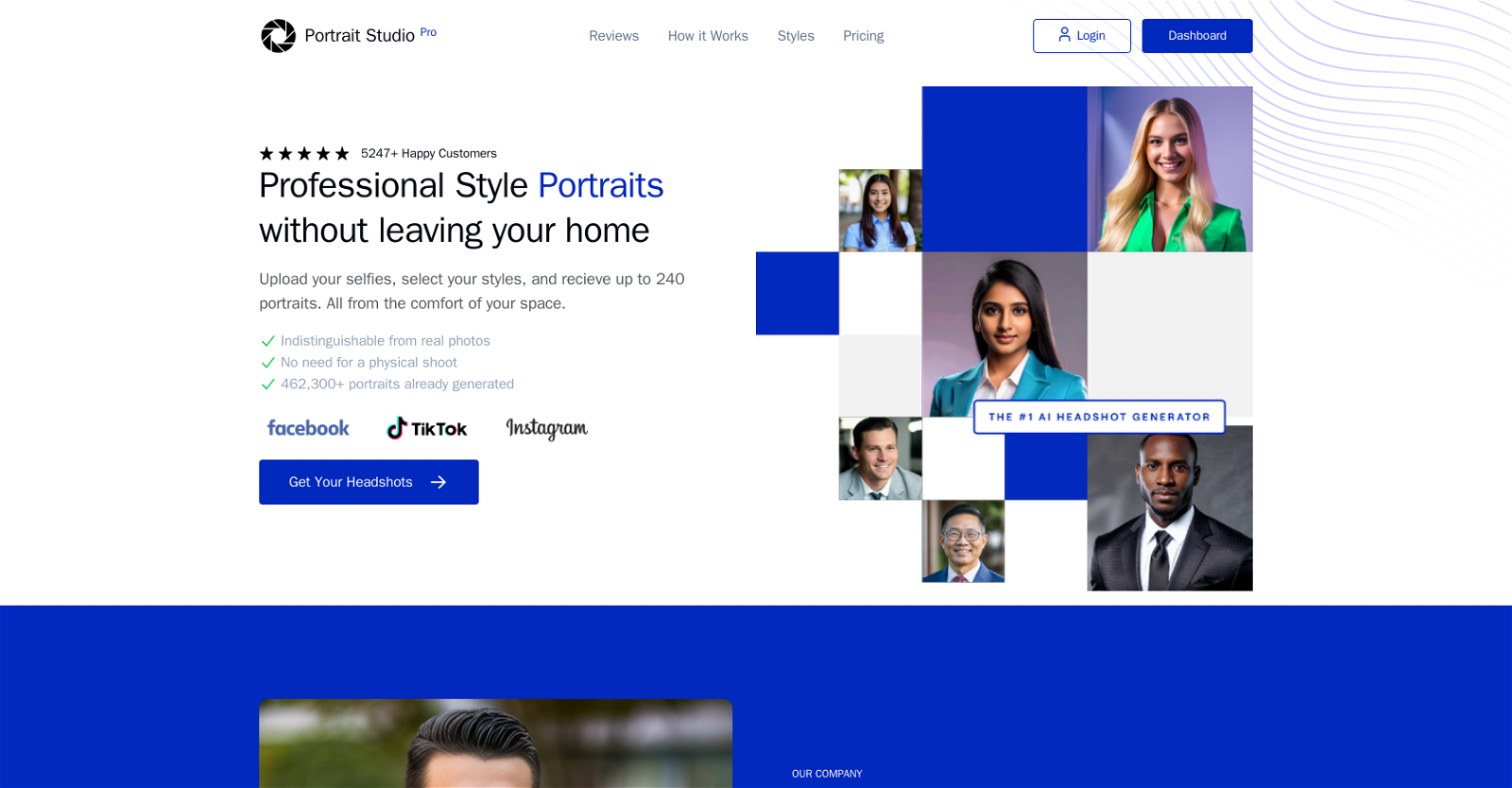 Portrait Studio Pro website