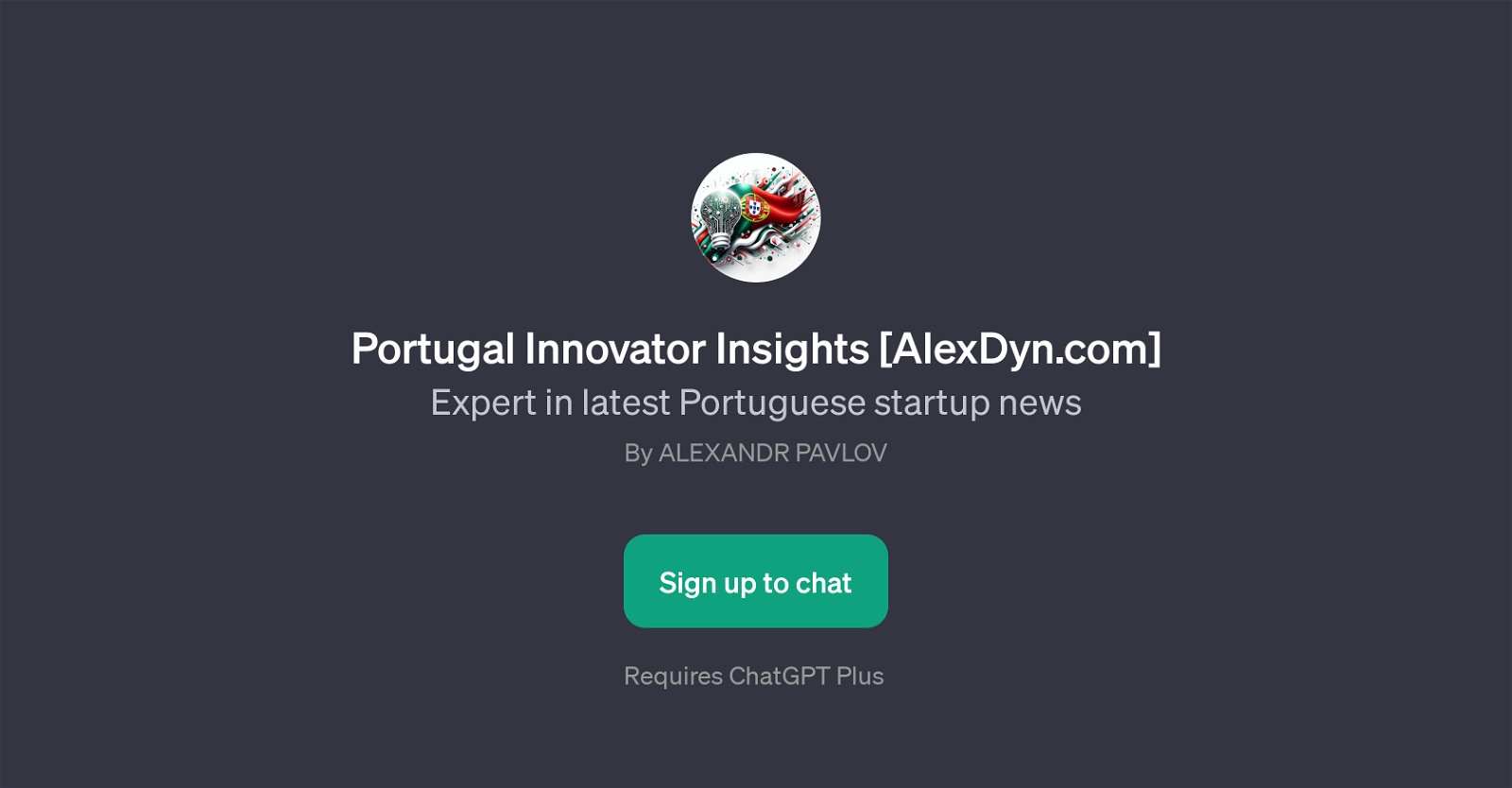Portugal Innovator Insights [AlexDyn.com] website
