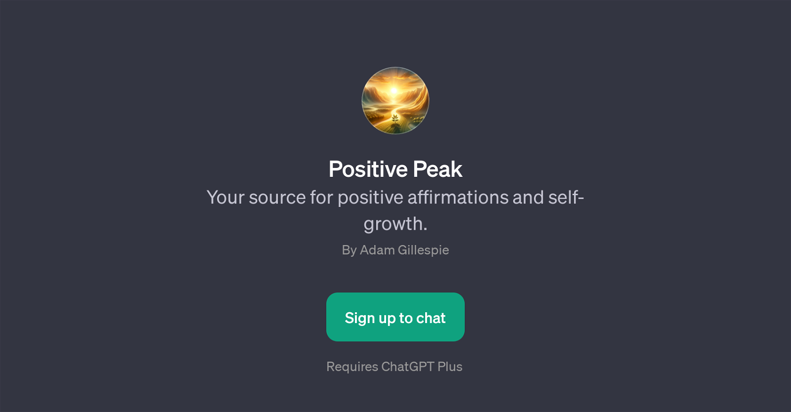 Positive Peak website