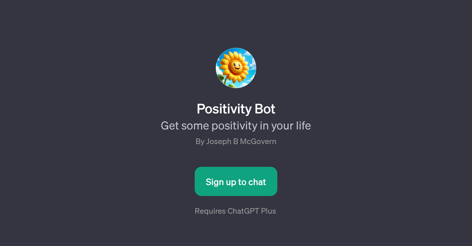 Positivity Bot website