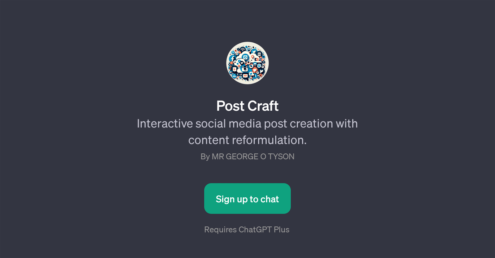 Post Craft website