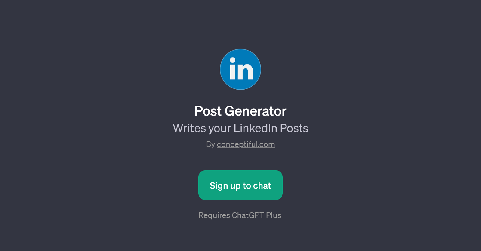 Post Generator website