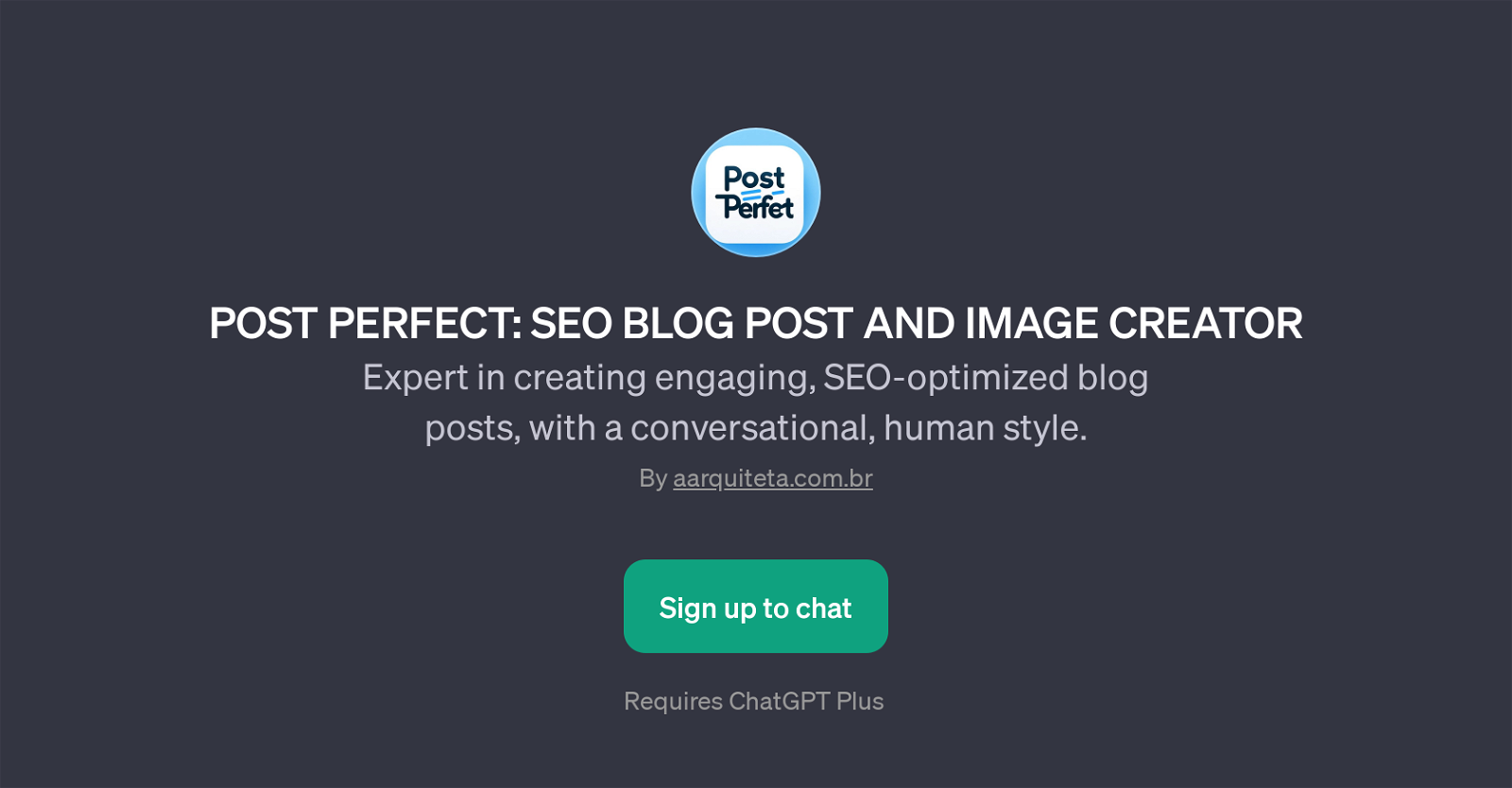 POST PERFECT: SEO BLOG POST AND IMAGE CREATOR website