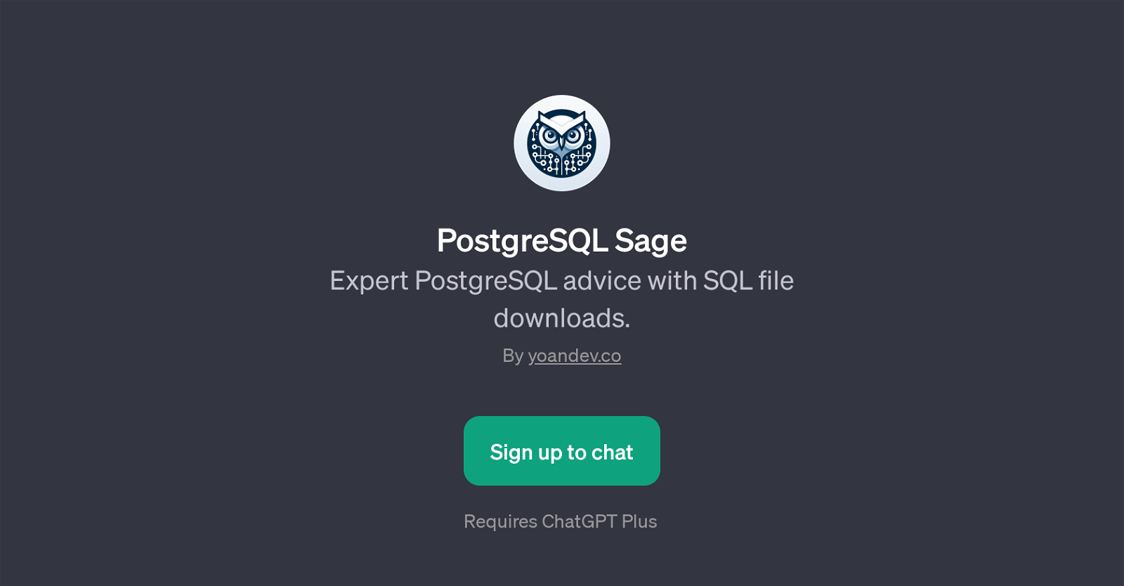 PostgreSQL Sage website