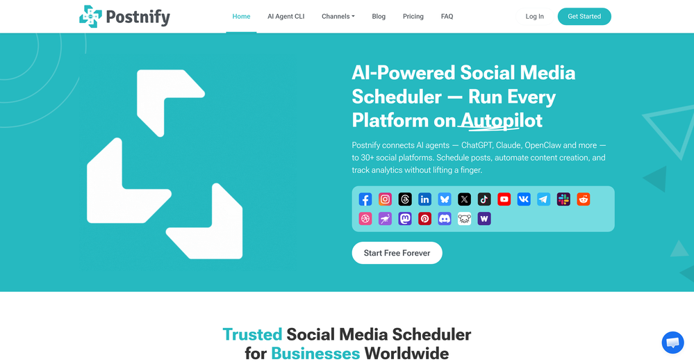 Postnify website