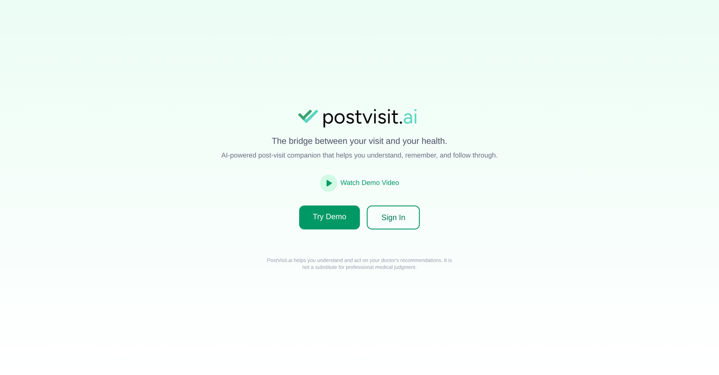 PostVisit.ai website