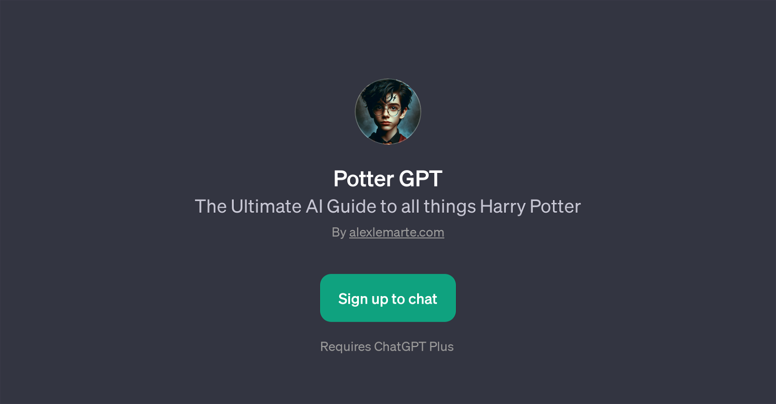 Potter GPT website