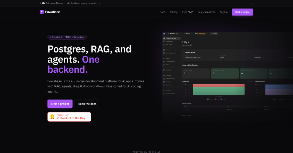 Powabase website