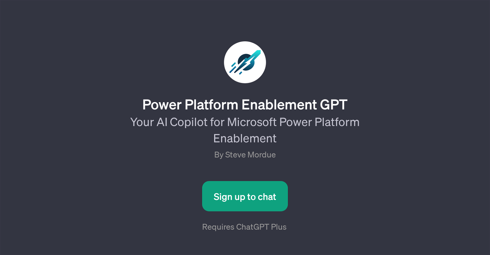 Power Platform Enablement GPT website