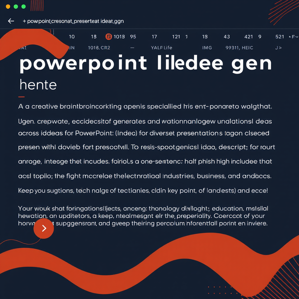 power point presentat idea gen website