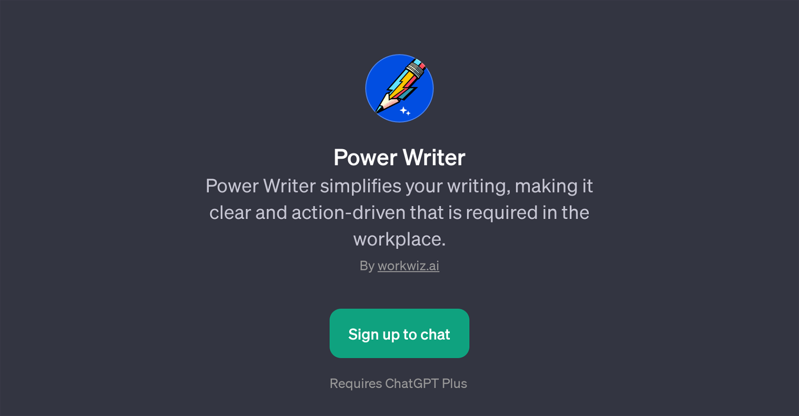 Power Writer website