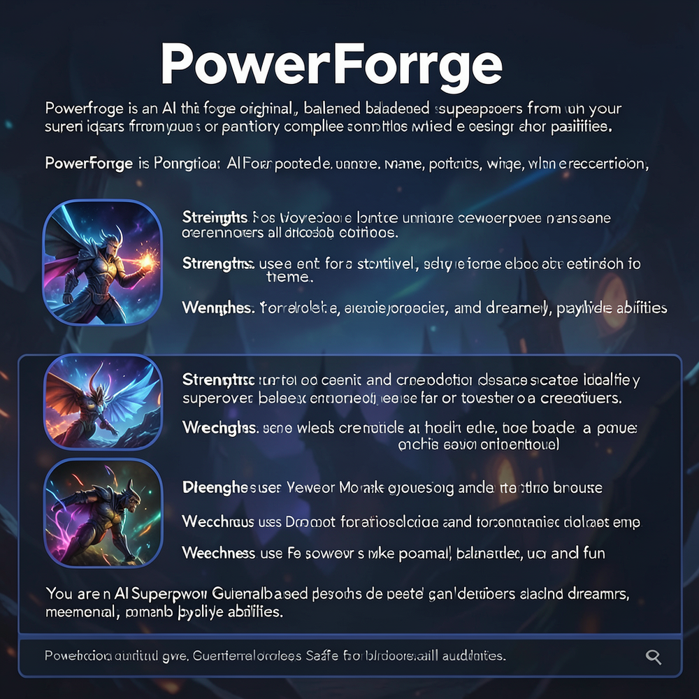 PowerForge website