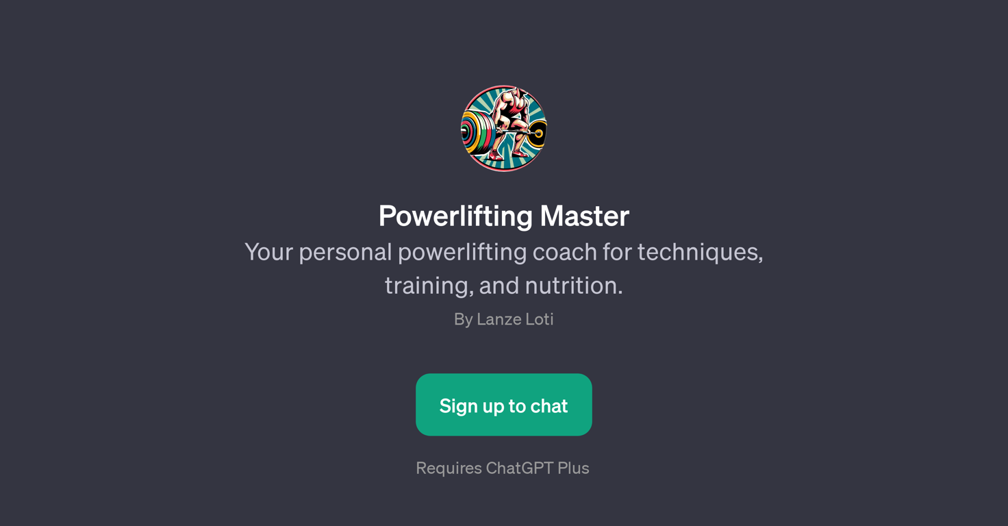 Powerlifting Master website
