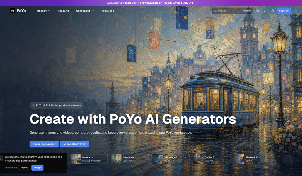PoYo.AI website