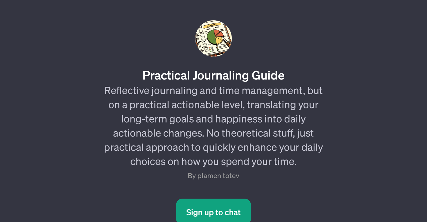 Practical Journaling Guide GPT website