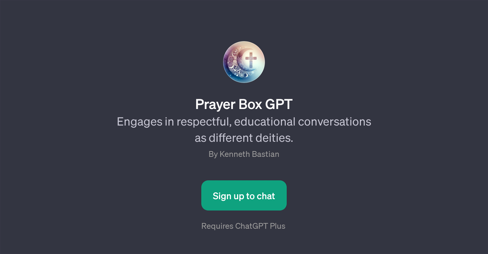 Prayer Box GPT website