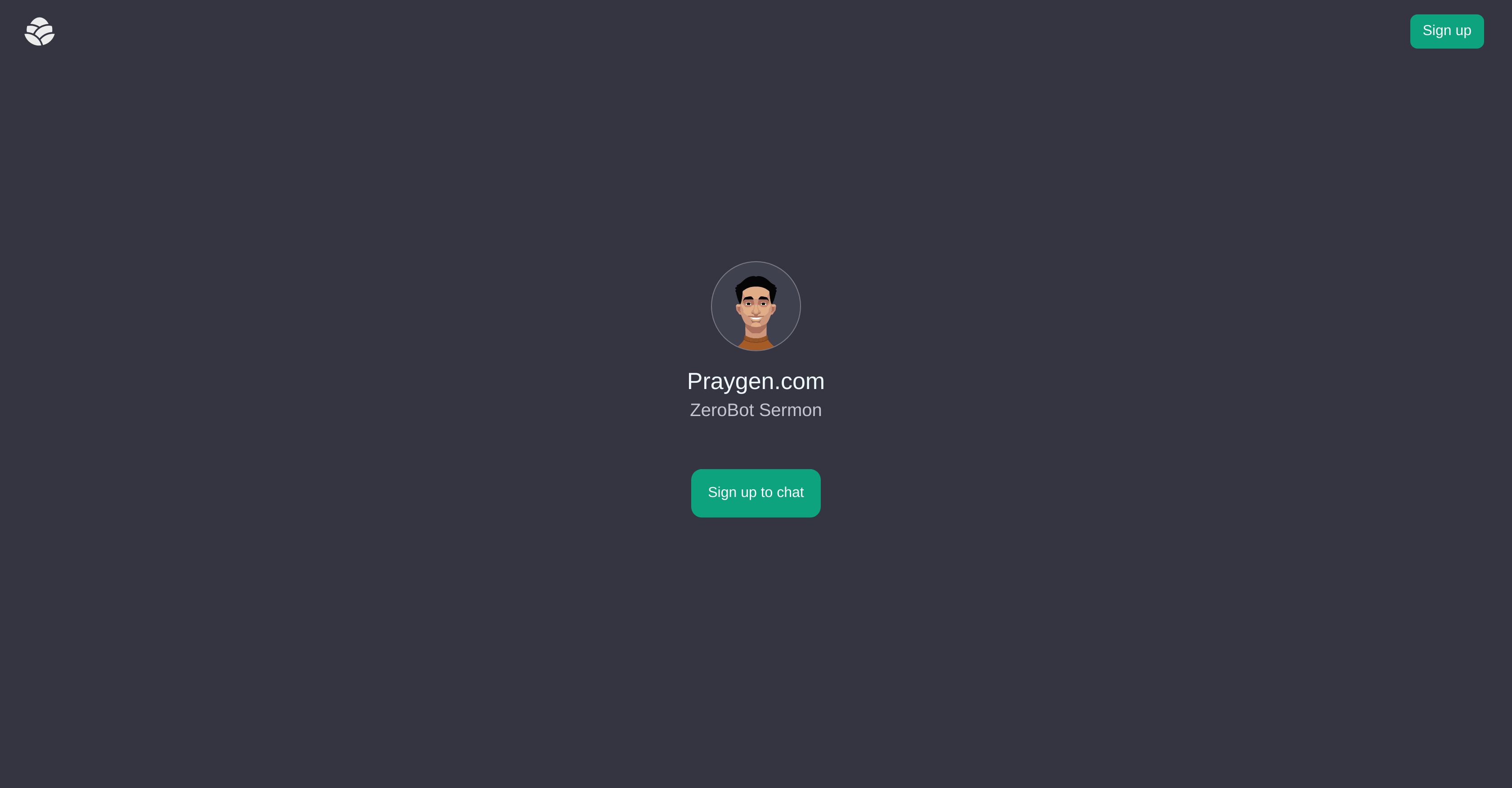 PrayGen website