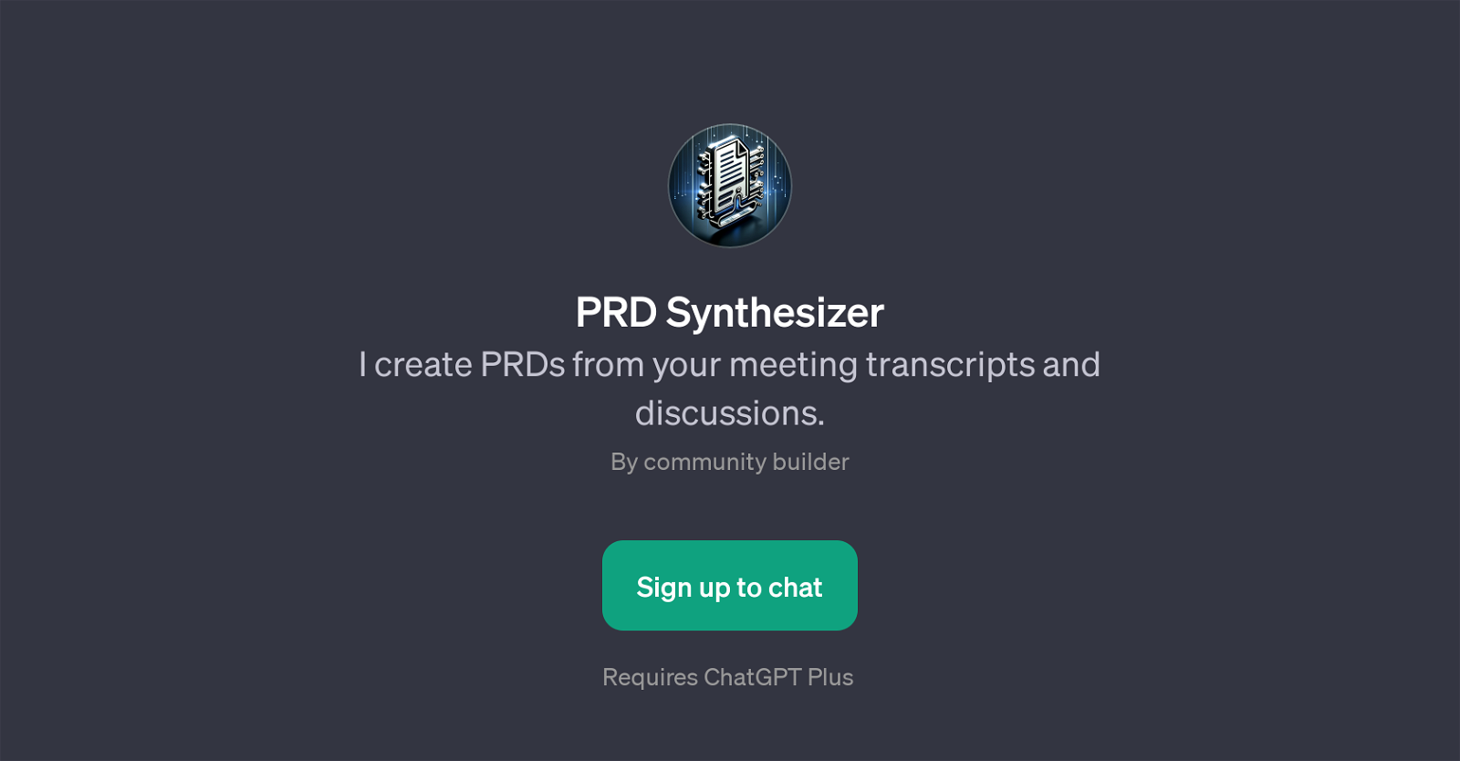 PRD Synthesizer website