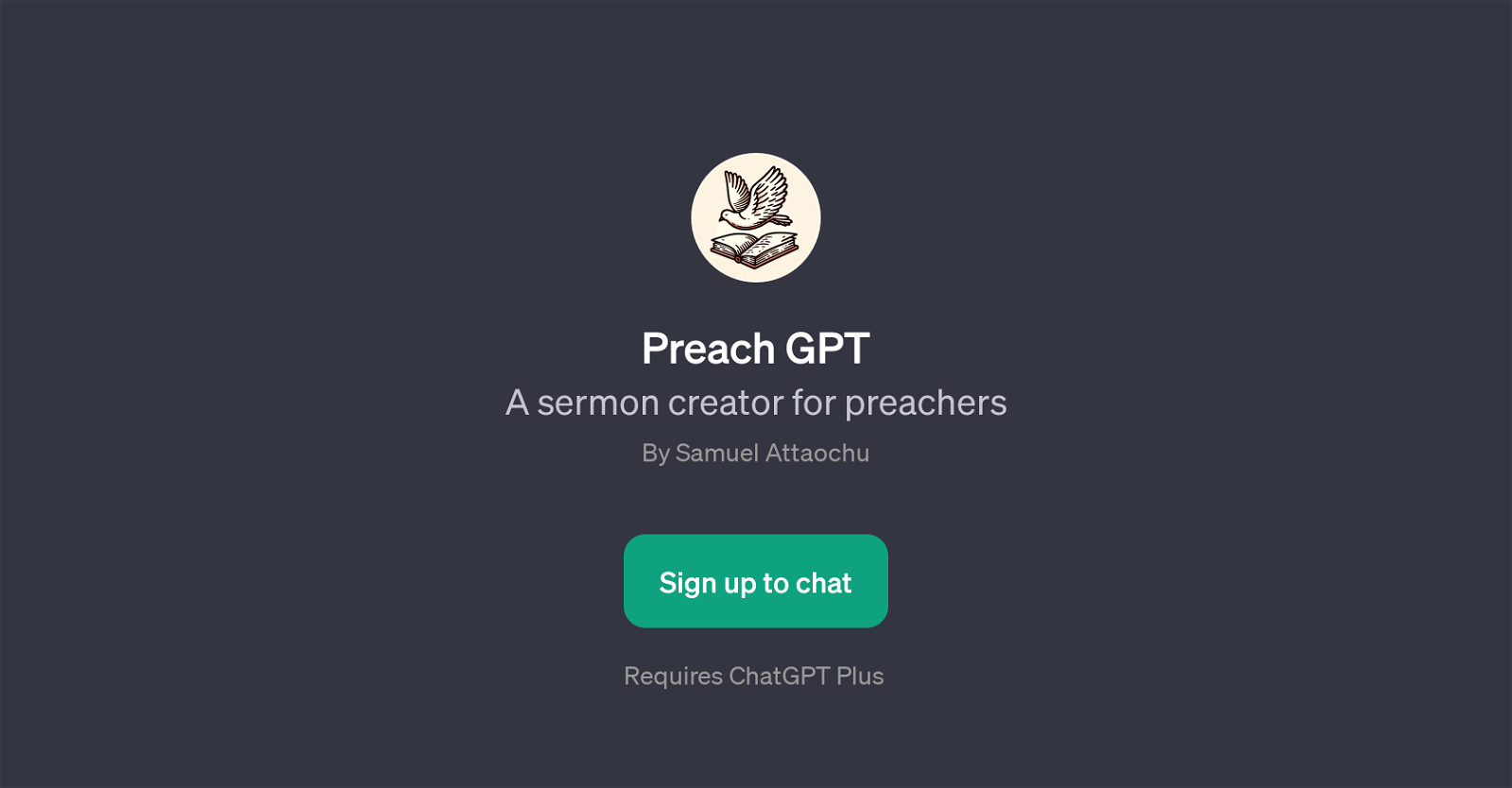 Preach GPT website