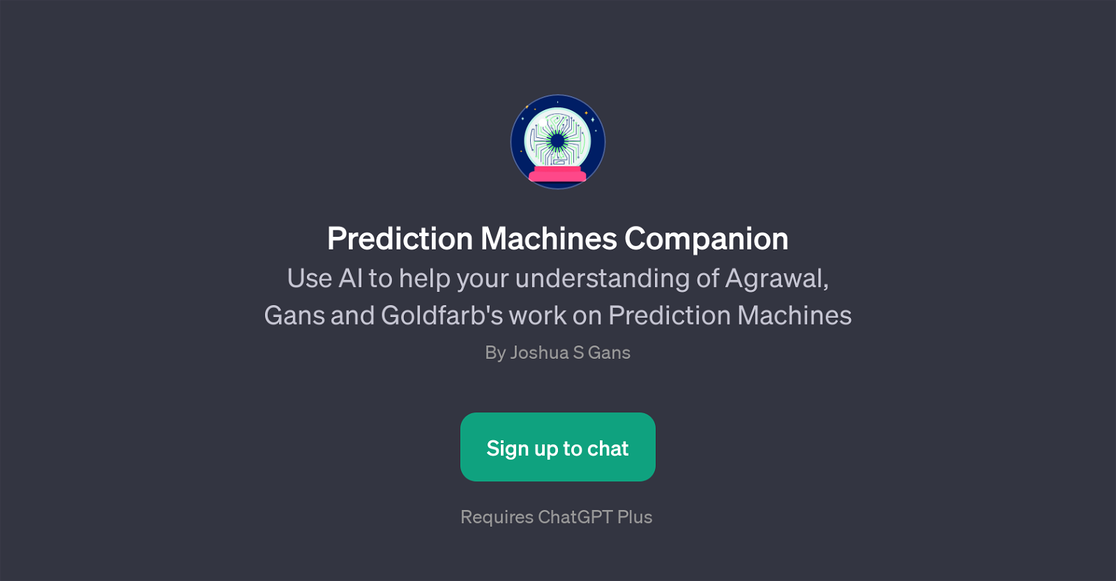 Prediction Machines Companion website