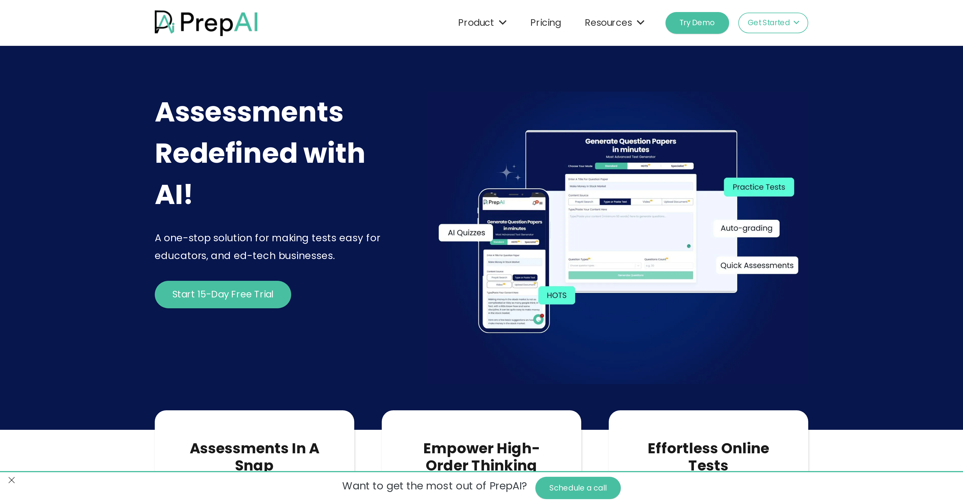 PrepAI website