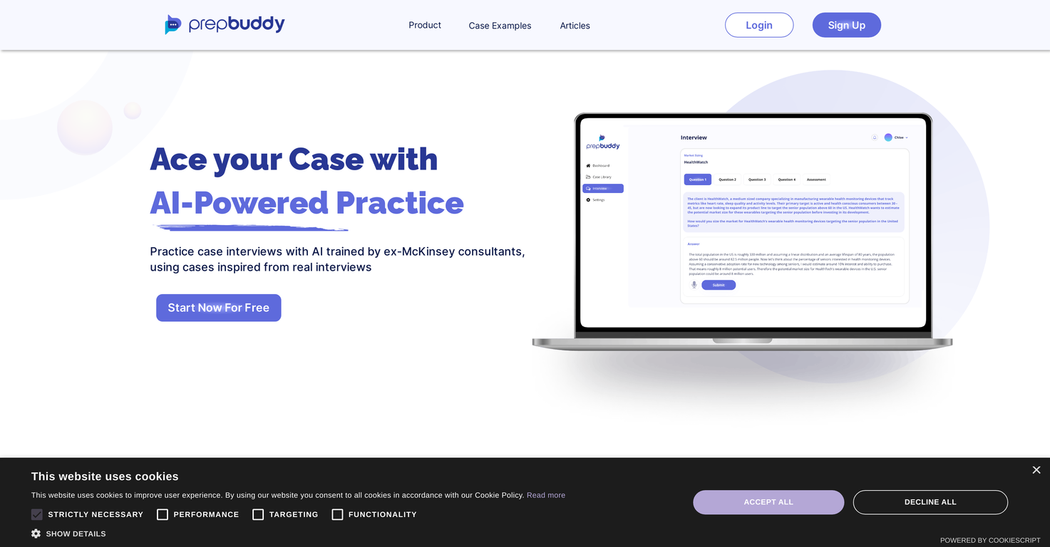 PrepBuddy website
