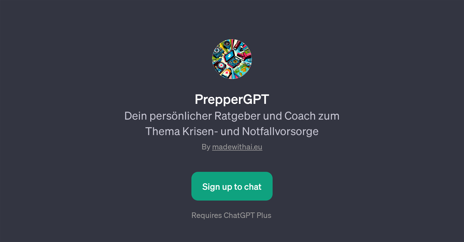 PrepperGPT website