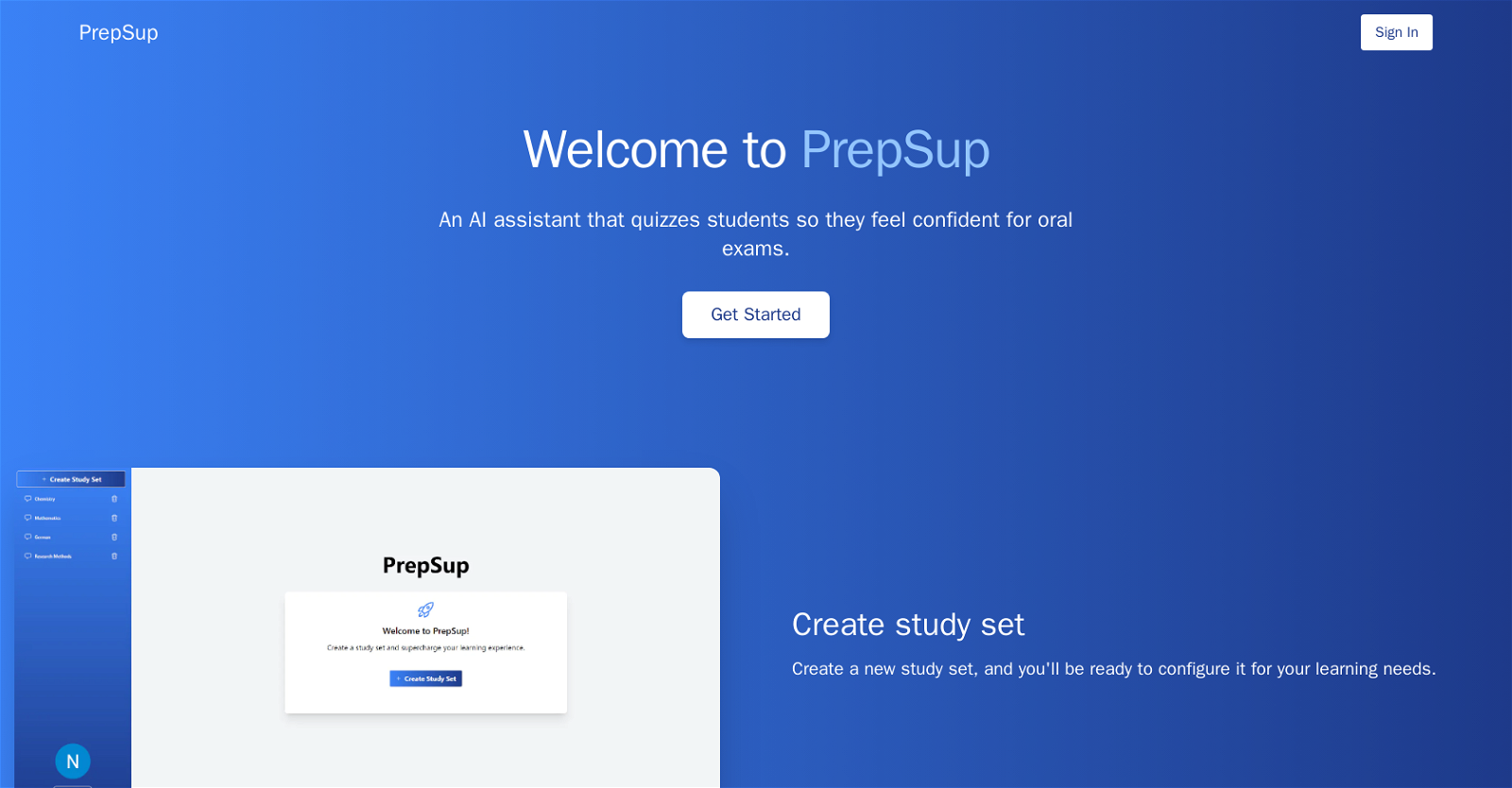 Prepsup website
